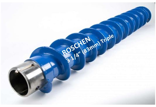 83 мм тройной полый шнек шнека